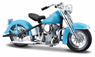 Maisto Harley Davidson 74FL Hydra Glide (1953) Blue, blister box, 1:18