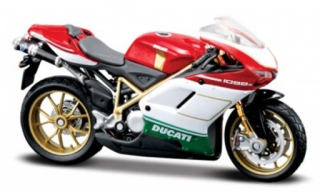 Maisto Motocykl, Ducati 1098 S Tricolore, bílá 1:18
