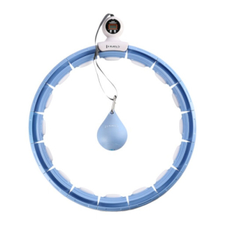 Masážní hula hoop HMS HHM15 se závažím, magnety a počítadlem, modrá