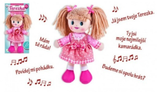 Teddies Hadrová panenka Terezka mluvící česky, 30 cm