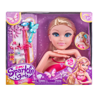 Česací hlava Zuru Sparkle Girlz s doplňky