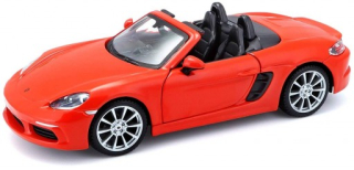 Bburago Porsche 718 Boxster, oranžové 1:24