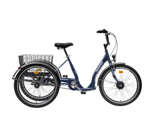Elektro Tříkolka pro seniory Liberty e-COMFY 24" 3spd. 2026 modrá 36V 10,4Ah