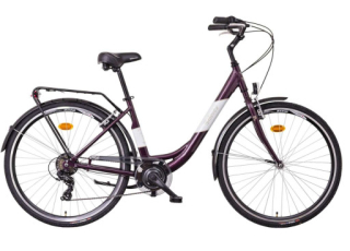 Liberty Městské jízdní kolo Strada 6spd. 28" 2025 fialové, Přední vidlice Pevná
