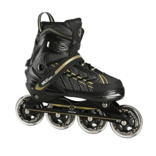 Kolečkové brusle NILS Extreme NA1128 černo-zlaté vel.L (39-42)