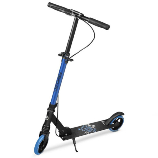 Spokey VACAY Pro Koloběžka s ruční brzdou, kolečka 145 mm, modrá