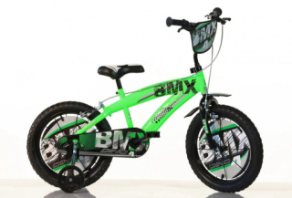 Dino Bikes Dětské kolo BMX 165XC zelené 16"