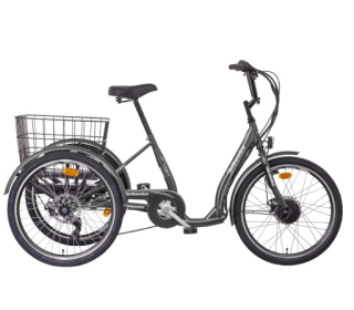 LIBERTY COMFY e-trojkolka 24" 6spd Disk, antracitová, 36V 14Ah, LCD Displej Základní