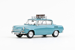 Abrex Škoda 1100MBX (1969) se zahrádkou, Tyrkysová Světlá 1:43