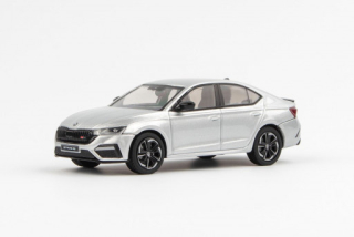 Abrex Škoda Octavia IV RS (2020) Stříbrná Brilliant Metalíza 1:43