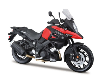 Maisto Motocykl Suzuki V-Strom, Červená 1:12