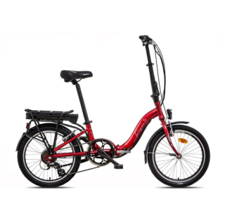 Liberty e-Pegas 7spd Skládací elektrokolo 36V, 17,5 Ah, zadní motor, červené