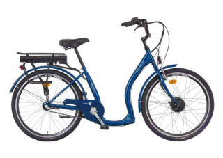 Elektrokolo pro seniory Liberty Comfy Steel 3spd. 26", 36V/10,4Ah, modré, LCD Displej Barevný