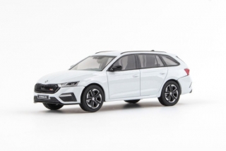Abrex Škoda Octavia IV Combi RS (2020) Bílá Moon Metalíza 1:43