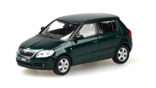 Škoda Fabia II (2006) Zelená Amazonian Metalíza 1:43