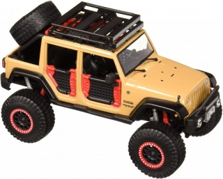 Maisto Jeep Wrangler Unlimited Off-Road, Hnědý 1:24