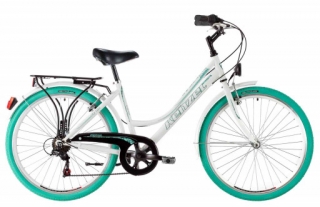 Kenzel Jízdní kolo Boulevard Royal 6spd 26" 2026 bílo-tyrkysové