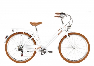 Kenzel jízdní kolo Missy Royal 6spd 26" 2026 bílo-hnědé