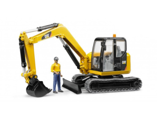Bruder 2466 Minibagr CAT s figurkou