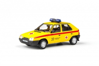 Abrex Škoda Favorit 136L (1988) Záchranná Služba Města Brna 1:43