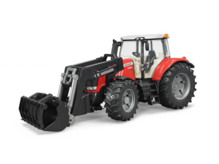 Bruder 3047 Traktor Massey Ferguson a čelní nakladač