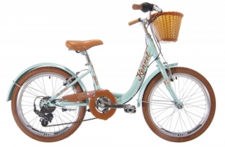 Kenzel Dětské jízdní kolo Bella 20 Royal 6spd 2026 tyrkysovo-hnědé