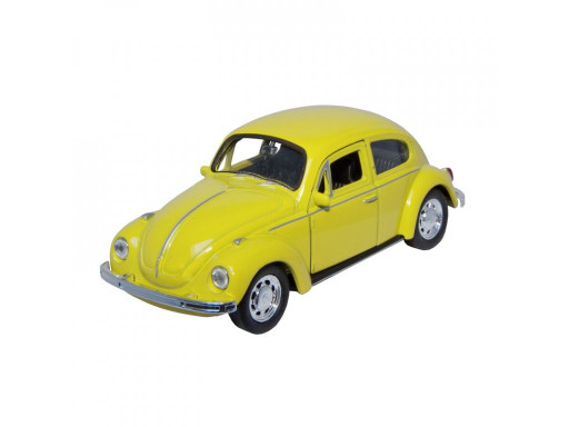 Welly Volkswagen Beetle Hard Top, Žlutý 1:34-39