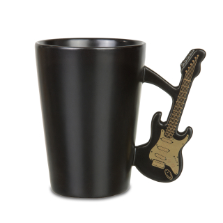 Hrnek Elektrická Kytara, černý matný, 300 ml.